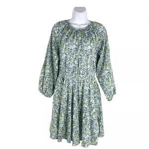 J. Crew Liberty Palermo Smocked Waist Mini Dress Thorpe Hill Medium NWOT